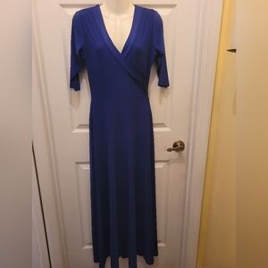 New York & Company Stretch Royal Blue Stylish Dress!